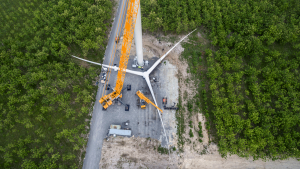 Montaje de WTG en el parque eólico de Penonomé, Panamá - Tecnorenova