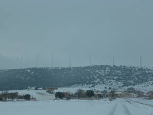 Paisaje del parque eólico de Sierra de Cortado - Tecnorenova